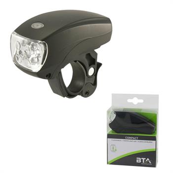 FANALE ANTERIORE MANUBRIO 5 LED LUCE BIANCA CON BATTERIE AAA