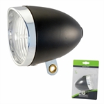 FANALE CICLO RETRO' NERO 3LED LUCE BIANCA BATTERIE INCLUSE