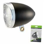 FANALE CICLO RETRO' NERO 3LED LUCE BIANCA BATTERIE INCLUSE