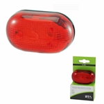 FANALINO POSTERIORE OVALE 5 FUNZ. LED ROSSO