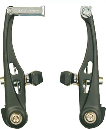 FRENI V-BRAKE 110MM CON TUBETTI E SOFFIETTI (4 Pz.) NERI