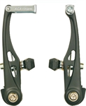 FRENI V-BRAKE 110MM CON TUBETTI E SOFFIETTI (4 Pz.) NERI