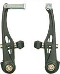 FRENI V-BRAKE 110MM CON TUBETTI E SOFFIETTI (4 Pz.) NERI