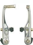 FRENI V-BRAKE 110MM CON TUBETTI E SOFFIETTI (4 Pz.) ARGENTO