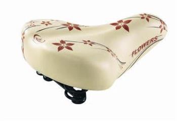 SELLA CITY BIKE HAPPY FLOWERS SKAY CREMA SERIGRAFATA