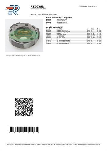 FRIZIONE HONDA SH 300 FORZA 300     -SUZUKI BURGMAN 250 98>