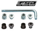 KIT BULLONI FSA FISSAGGIO CORONA (10pz) 5mm NERI