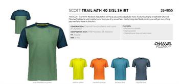 MAGLIA SCOTT TRAIL MTN 40 COLORI:BLU-AZZURRO