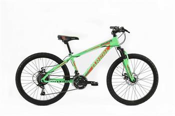CICLO MTB 26 OXIGEN 21V HI-TEN DISK VERDE/ROSSO