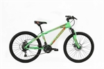 CICLO MTB 26 OXIGEN 21V HI-TEN DISK VERDE/ROSSO