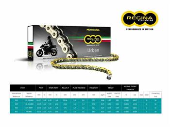 CATENA TRASMISSIONE REGINA 420 140M  MOD.124 OROY