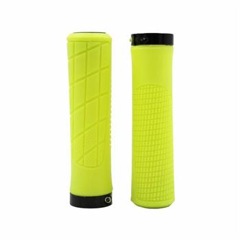 MANOPOLE MTB ERGO 135X22MM CON BLOCCAGGIO GIALLO FLUO