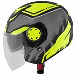 CASCO GIVI 12.3 STRATOS MAT TITAN/BLACK/YELLOW TG.VARIE