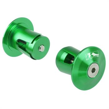 TAPPI MANUBRIO ALLOY DIAM. 17.5-19.5mm VERDE ANODIZZATO