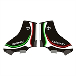 COPRISCARPE NERO TRICOLORE