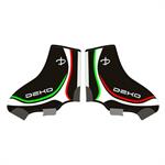 COPRISCARPE NERO TRICOLORE