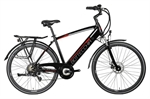 CICLO E-BIKE 28 UOMO BE16 7V 36V DISK NERO ROSSO MIS.50