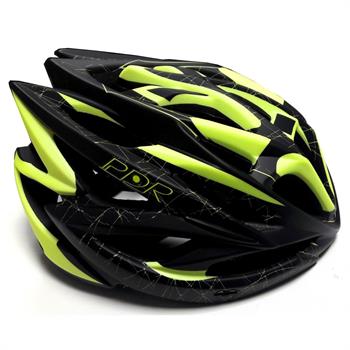 CASCO CICLISTA HB20 NERO GIALLO MIS. L