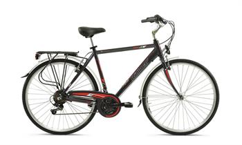CICLO UOMO 28 FRECCIA 6 VELOCITA' ALLOY ANTRACITE ROSSO