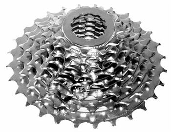 CASSETTA MTB 8V 11-32 DENTI ACCIAIO SATINATO