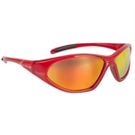 OCCHIALI CICLO RAGAZZO ROSSI LENTI ANTIGRAFFIO PROTEZ UV 400