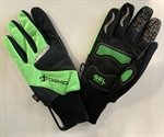 GUANTI INVERNALI VELVET ANTISCIVOLO GEL LUNGO VERDE