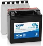 BATTERIA ETX14-BS ACIDO A CORREDO EXIDE (YTX14-BS)