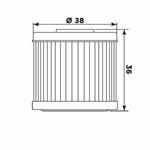 FILTRO OLIO MEIWA H1016-HIFLO HF116 HONDA-HM-HUSQUARNA