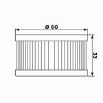 FILTRO OLIO MEIWA S3004-HIFLO HF136 SUZUKI INTRUDER 125/250