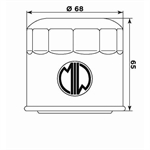 FILTRO OLIO MEIWA S3011-HIFLO HF138 SUZUKI-APRILIA-KYMCO