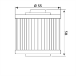 FILTRO OLIO MEIWA Y4001-HIFLO HF145 YAMAHA-APRILIA-KEEWAY