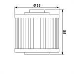 FILTRO OLIO MEIWA Y4001-HIFLO HF145 YAMAHA-APRILIA-KEEWAY