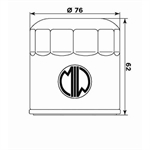 FILTRO OLIO HF163 BMW