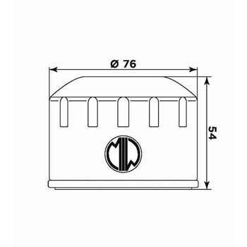 FILTRO OLIO MEIWA B9001-HIFLO HF164 BMW VARIE-KYMCO AK 550
