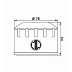 FILTRO OLIO MEIWA B9001-HIFLO HF164 BMW VARIE-KYMCO AK 550