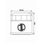 FILTRO OLIO MEIWA H1015-HIFLO HF204 HONDA-KAWASAKI-YAMAHA