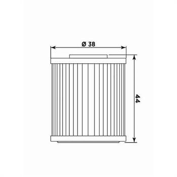FILTRO OLIO HF207 BETA-KAWASAKI-SUZUKI