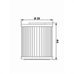FILTRO OLIO HF207 BETA-KAWASAKI-SUZUKI