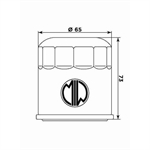 FILTRO OLIO MEIWA H1013-HIFLO HF303 HONDA-KAWASAKI-YAMAHA