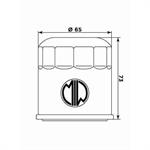 FILTRO OLIO MEIWA H1013-HIFLO HF303 HONDA-KAWASAKI-YAMAHA