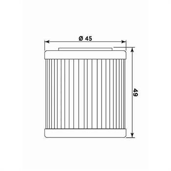 FILTRO OLIO MEIWA HU18002-HIFLO HF563 PIAGGIO 350/400-HUSQUA