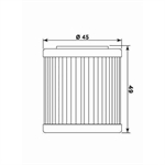 FILTRO OLIO MEIWA HU18002-HIFLO HF563 PIAGGIO 350/400