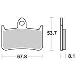 PASTIGLIE SBS 622* HONDA CB900 HORNET 02>07-CBR 900RR ANT.