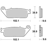 PASTIGLIE SBS 630 HONDA DN700-CBR 1000F-TRIUMPH POST.