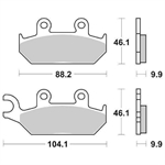 PASTIGLIE SBS 650 YAMAHA XT500-XT600-XTZ660 TENERE >98 ANT.