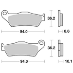 PASTIGLIE SBS 742 BMW R850-R1100-R1150-R1200GS POST.SINTER.