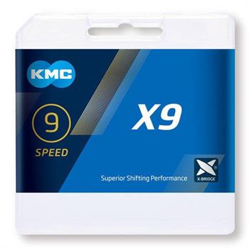 CATENA KMC 9V X9 114 MAGLIE SILVER