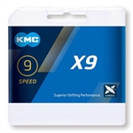 CATENA KMC 9V X9 114 MAGLIE SILVER