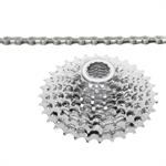 CASSETTA 9V 11-32 + CATENA 1/2x11/128 116 LINKS