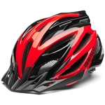 CASCO CICLO MORGAN SHINY BLACK RED